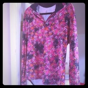 Ladies GG blue luxe sport golf shirt xl
